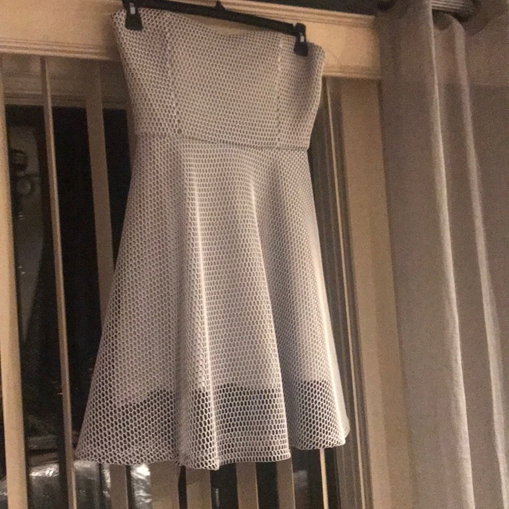 White mesh dress
